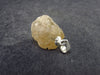 Golden Scapolite Silver Pendant From India - 0.8" - 2.64 Grams