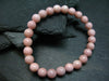 Intense Pink Calcite Genuine Bracelet ~ 7 Inches ~ 8mm Round Beads