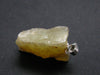 Rare Natural Rough Cat's-Eye Opal With 925 Silver Pendant from Tanzania - 1.1"