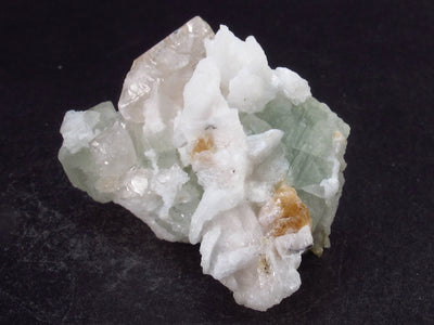 Gem Green Herderite Crystal With Topaz and Albite From Pakistan - 1.8" - 24.9 Grams