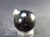 Very Rare Sterling Silver Nuumite Nuummite Ball Pendant From Greenland - 1.1" - 12.5 Grams