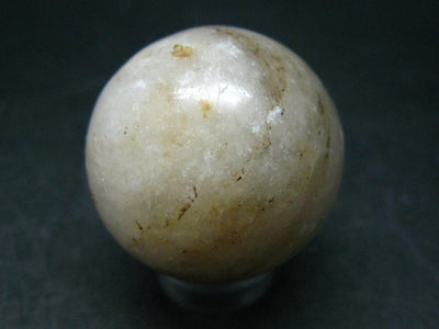 Rare White Barite Sphere From Norway - 1.2"
