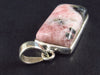 Rare Pink Tugtupite Sterling Silver Pendant From Greenland - 1.5"