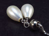 The Most Classic Styles!! Freshwater Cultured 2 Pearls Necklace with 925 Silver Chain