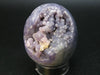 Rare Purple Grape Agate Egg From Indonesia - 2.3"