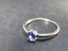 Natural Oval Shaped Blue Tanzanite (Zoisite) Crystal Sterling Silver Ring From Tanzania - 1.43 Grams - Size 8.25