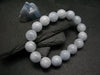 Blue Calcite Genuine Bracelet ~ 7 Inches ~ 12mm Round Beads