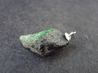 Uvarovite (Green Chromium Garnet) Cluster Silver Pendant From Russia - 1.1" - 4.3 Grams