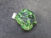 Gemmy Raw Natural Intense Forest Green Chrome Diopside 925 Silver Pendant from Russia - 1.0" - 4.26 Grams