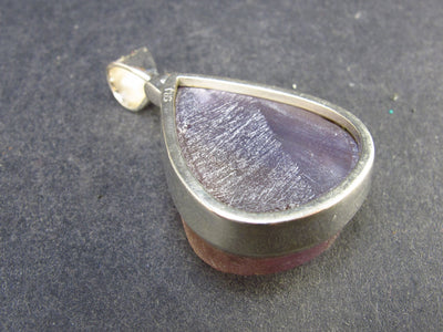 Stunning Natural Gem Ametrine Crystal Silver Pendant From Bolivia - 1.7" - 17.0 Grams