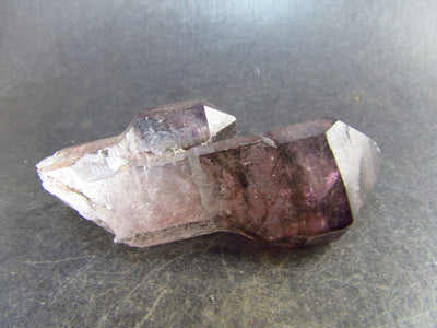 Elestial Amethyst Crystal Sceptered on Thin Stem from Zimbabwe - 42.2 Grams - 2.7"