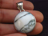 Merlinite!! Rare Moss Agate Silver Pendant from Madagascar - 1.3" - 5.36 Grams