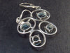 Faceted Natural Sky Blue Topaz Dangle 925 Silver Earrings from Brazil - 1.6" - 6.3 Grams