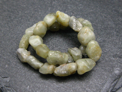 Chrysoberyl Genuine Bracelet ~ 7 Inches ~ 9mm Tumbled Beads