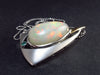 Flashes of Lightning!! Natural Opal 925 Sterling Silver Pendant With Silver Chain from Ethiopia - 2.0" - 26.1 Grams